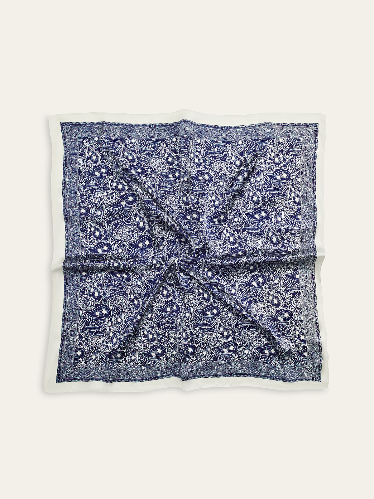 Paisley Desenli Kare Atkı