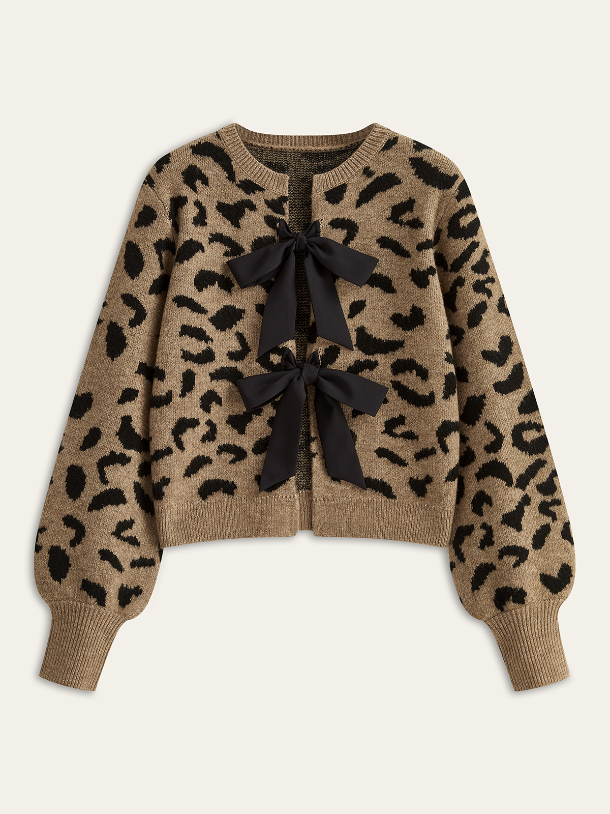 Leopar Papyon Örgü Üst