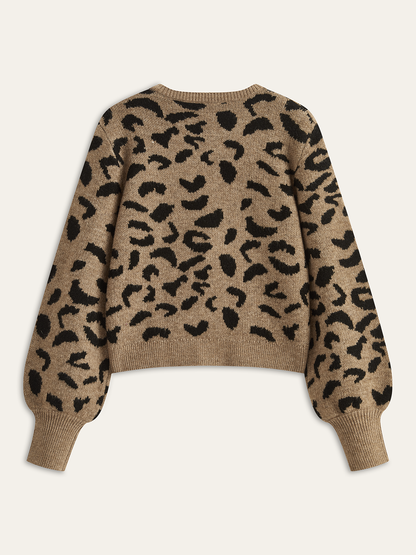 Leopar Papyon Örgü Üst