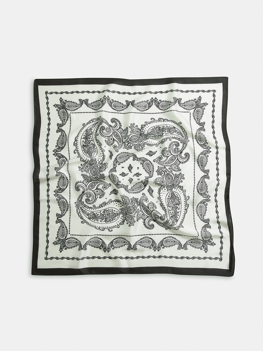 Paisley Desenli Kare Atkı