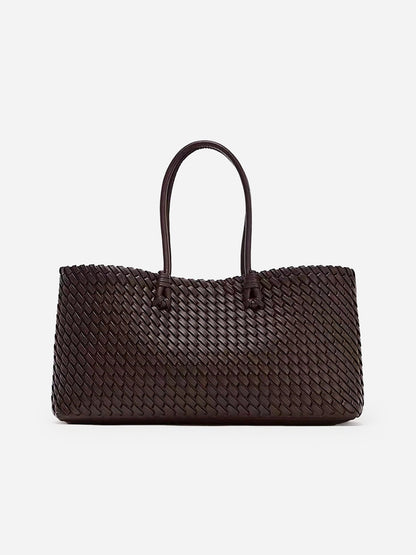 Dokuma PU Tote Çanta