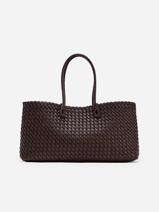 Dokuma PU Tote Çanta