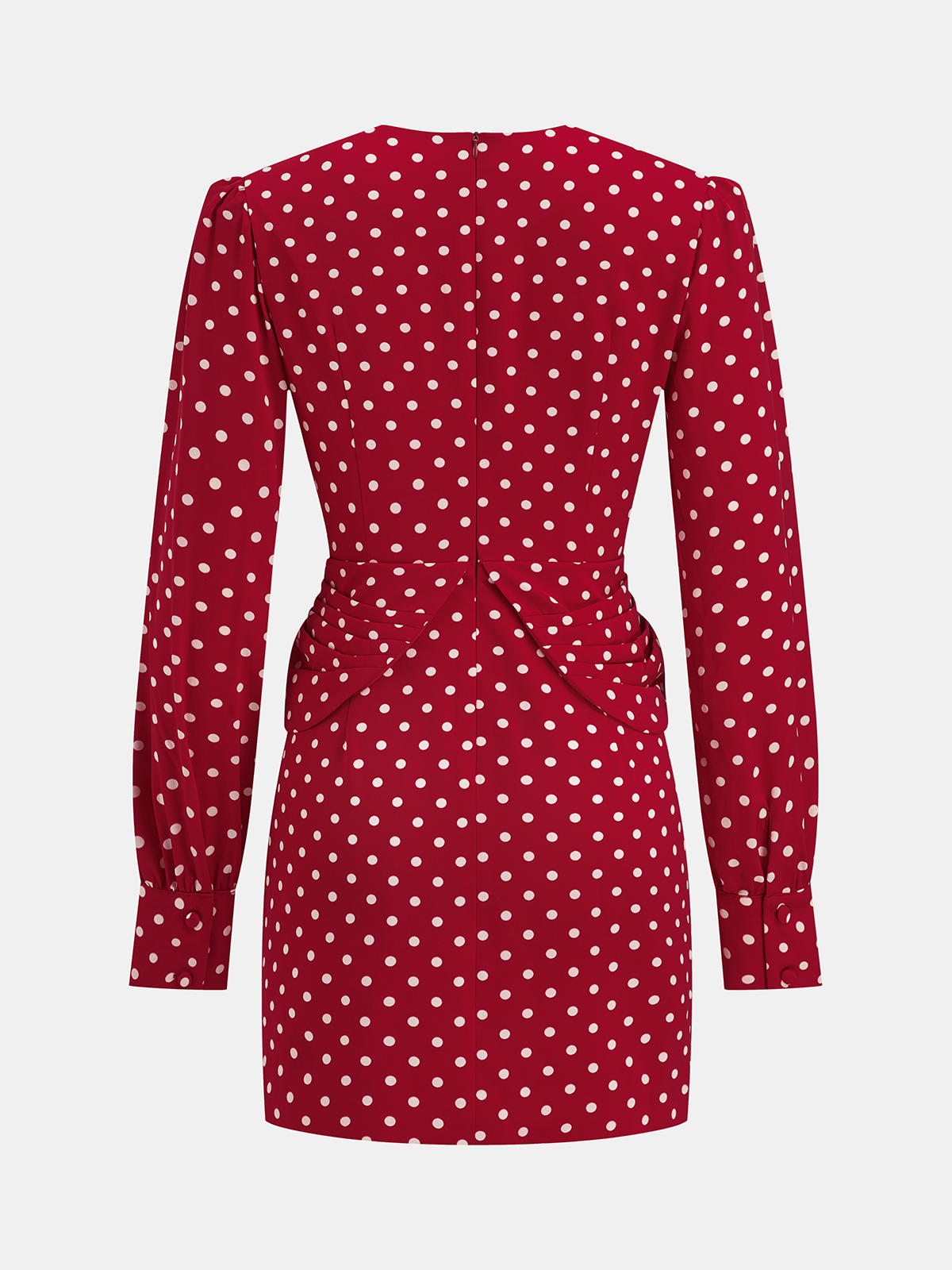 Polka Dot Rozet Üst ve Etek Takımı