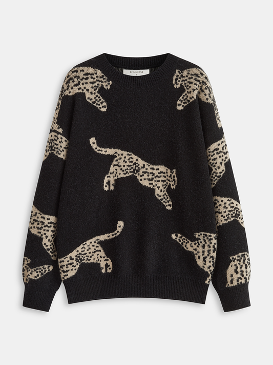 Leopar Desenli Kazak