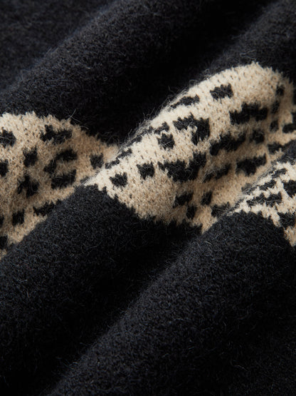 Leopar Desenli Kazak