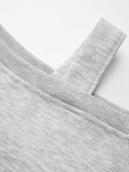 Askı Detaylı Omuzdan Askılı Sweatshirt