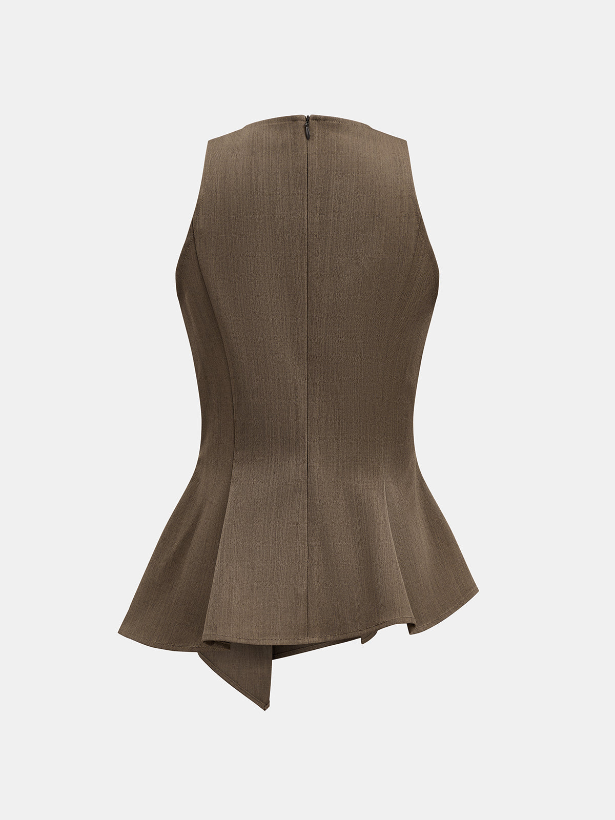 Asimetrik Peplum Üst ve Düz Paça Pantolon Takımı