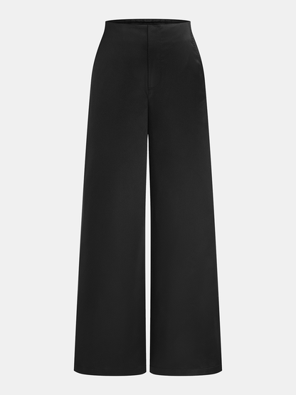 Saten Bol Paça Pantolon