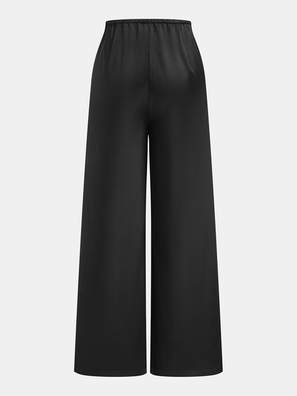 Saten Bol Paça Pantolon