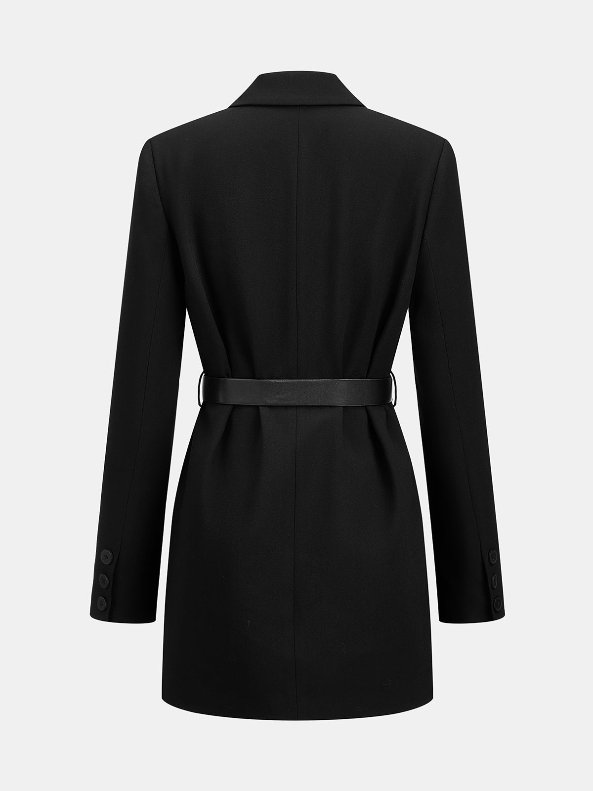 Kemerli Kruvaze Blazer Elbise