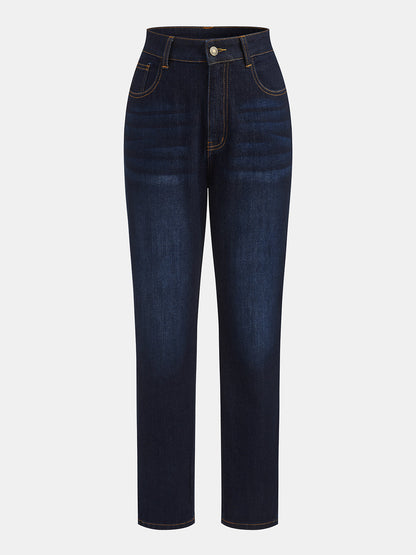 Klasik Dar Kesim Düz Paça Jean