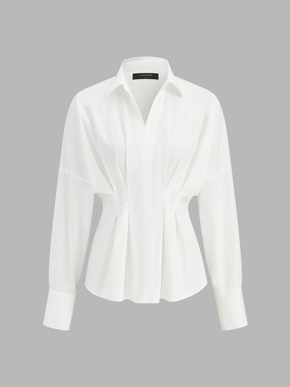 Çıkarılabilir Peplum Kemerli Gömlek