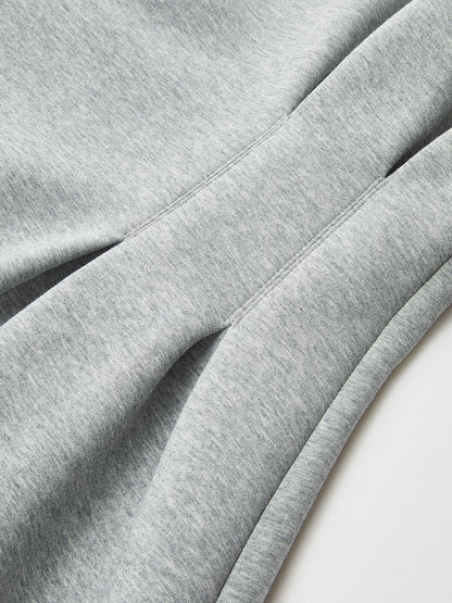 Beli Pileli Sweatshirt Mini Elbise