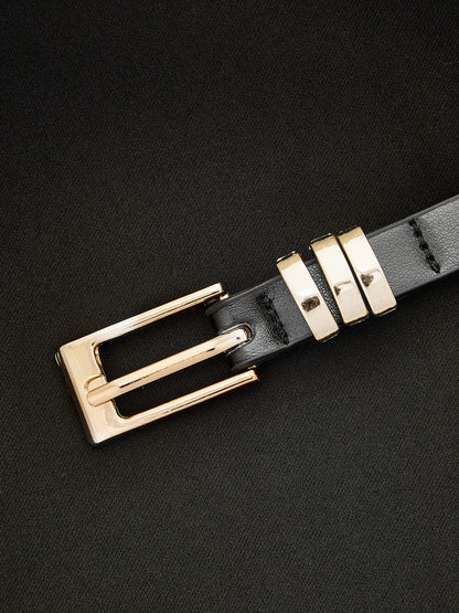 Dantel Yırtmaçlı Kemerli Midi Gömlek Elbise