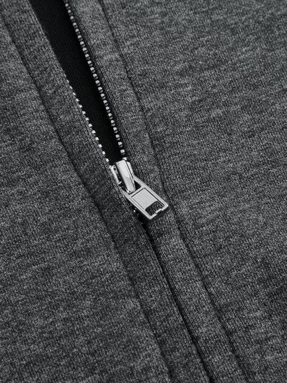 Yarım Fermuarlı Sweatshirt ve Bol Paça Pantolon Takımı