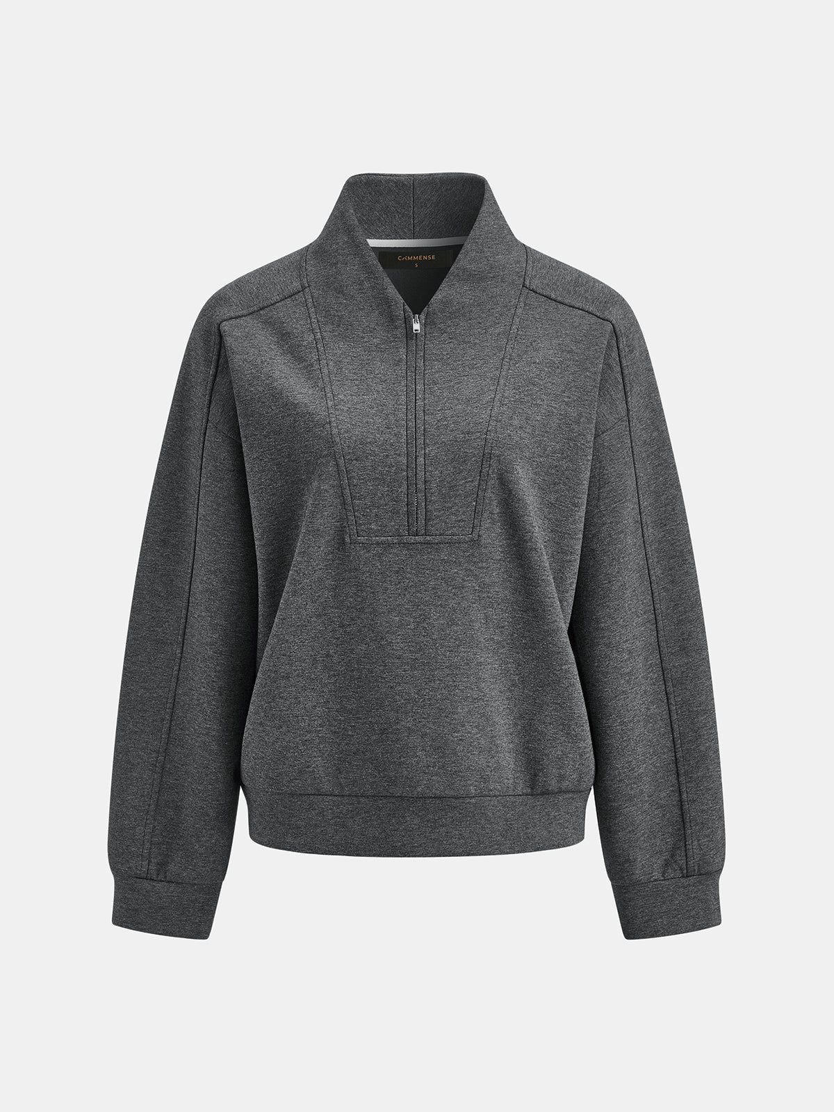 Yarım Fermuarlı Sweatshirt ve Bol Paça Pantolon Takımı