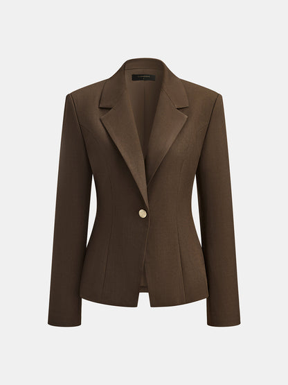 Dar Kesim Blazer Ceket ve Mini Etek Takımı