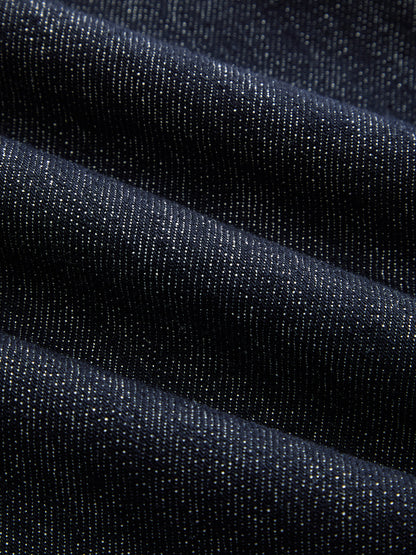 Fular Desenli Bağlama Detaylı Denim Midi Etek