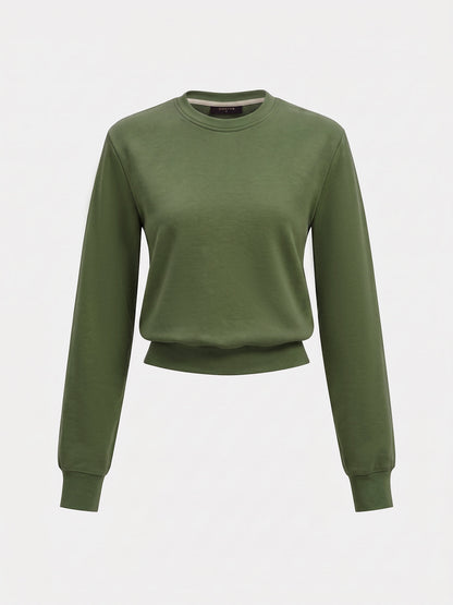Yan Şeritli Kısa Sweatshirt ve Eşofman Takımı