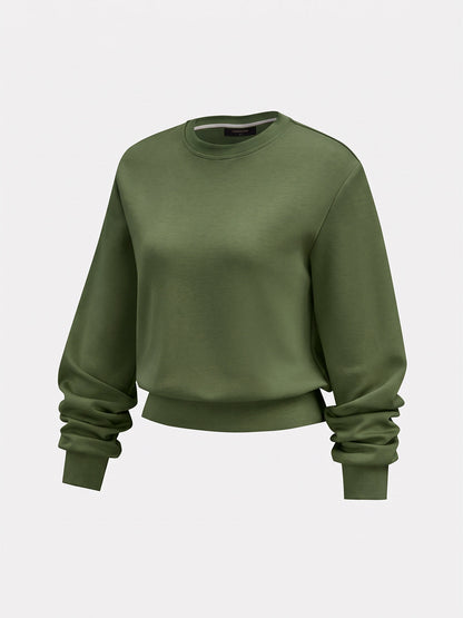 Yan Şeritli Kısa Sweatshirt ve Eşofman Takımı