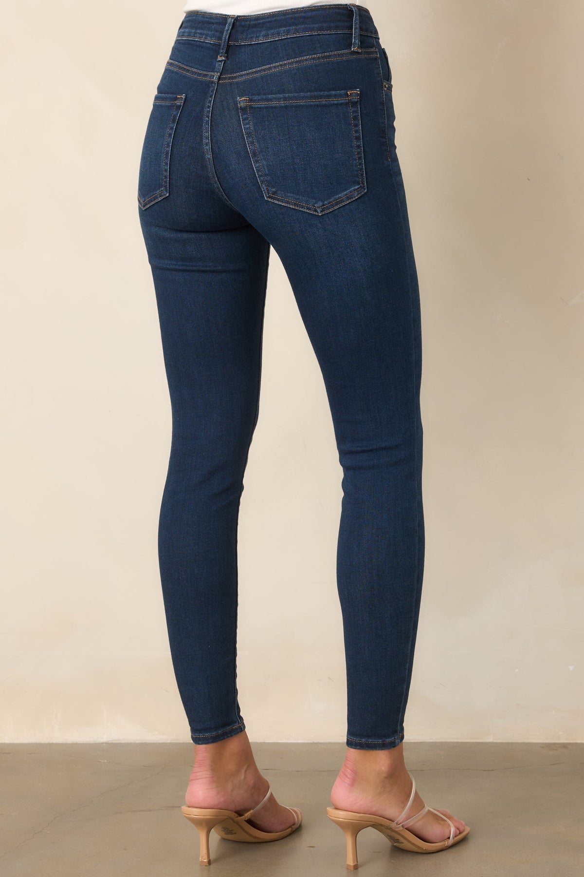Koyu Mavi Esnek Skinny Jean