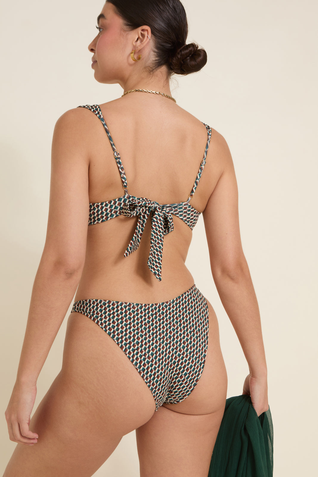 Maui Bikini Altı - Sarmaşık Geo Desen