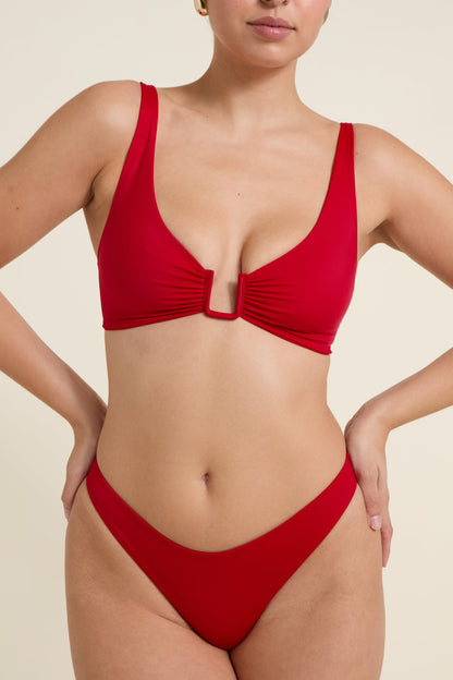 Palma Bikini Üstü - Kırmızı
