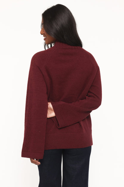 Gillian Bordo Ajurlu Oversize Kazak