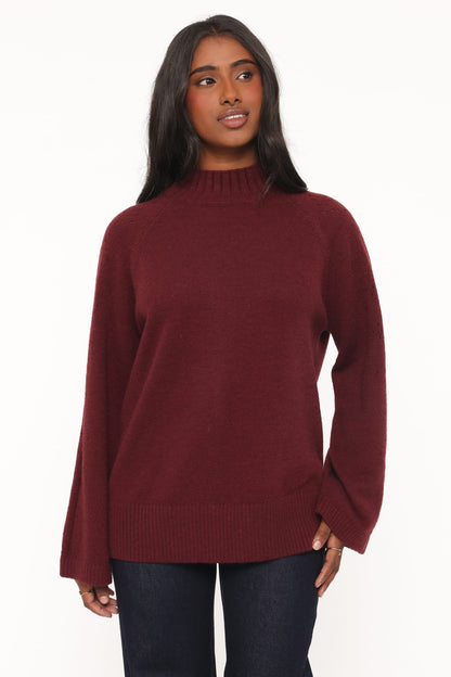 Gillian Bordo Ajurlu Oversize Kazak