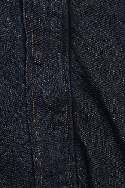 Janet Koyu Denim Yıkama Bomber Ceket
