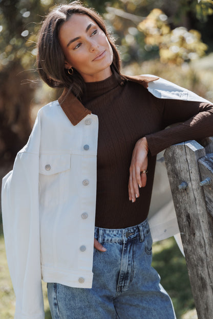 Larosa Fildişi Denim Ceket