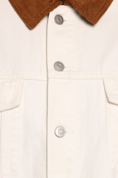 Larosa Fildişi Denim Ceket