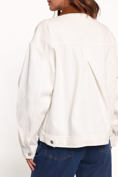 Larosa Fildişi Denim Ceket