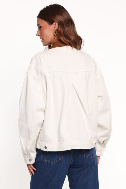 Larosa Fildişi Denim Ceket