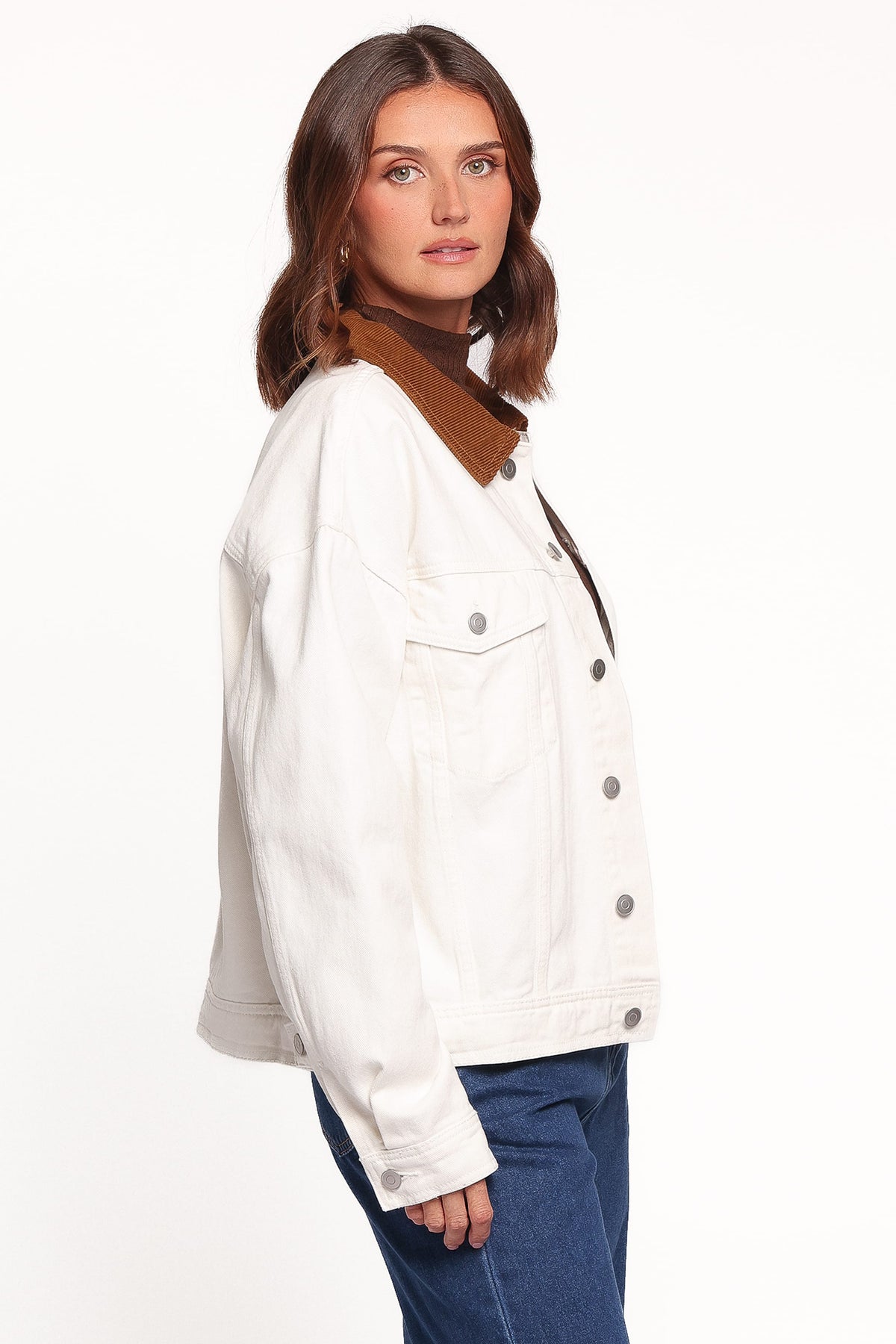 Larosa Fildişi Denim Ceket