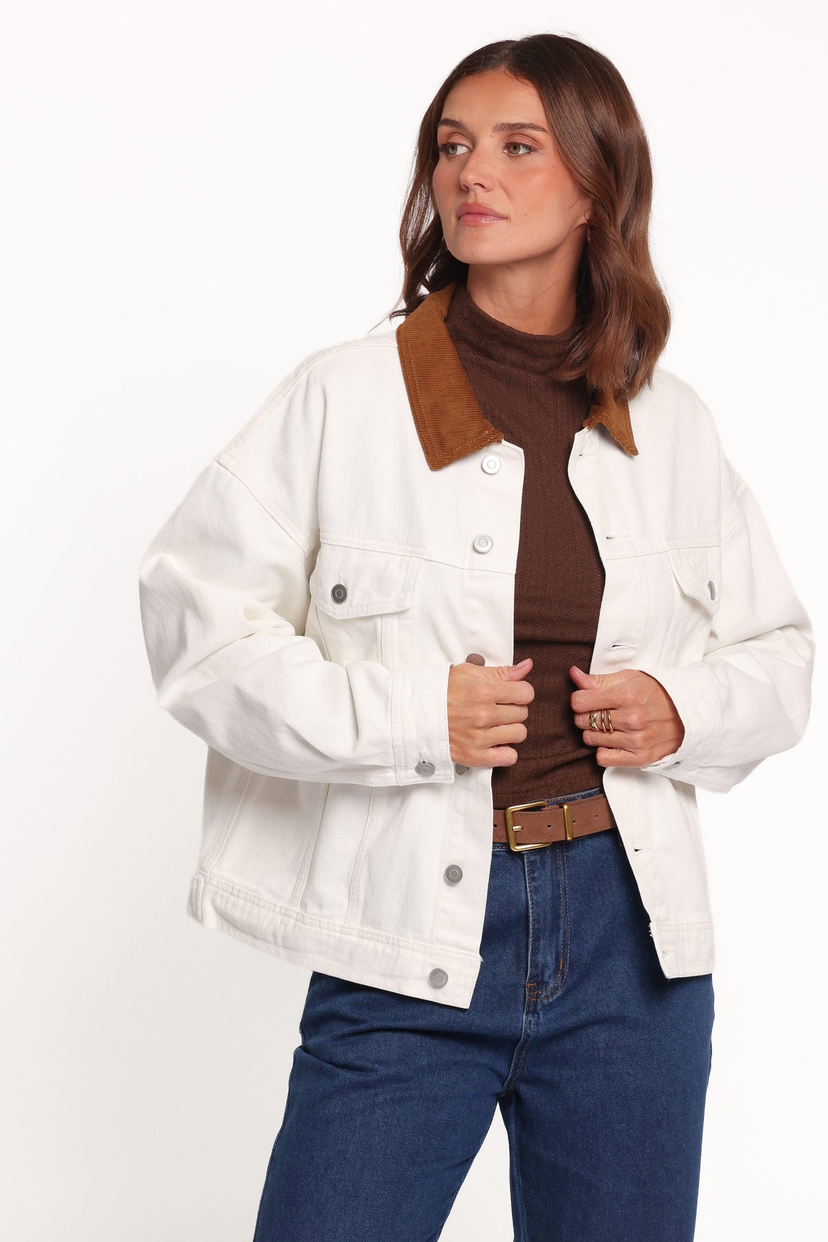 Larosa Fildişi Denim Ceket