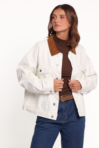 Larosa Fildişi Denim Ceket