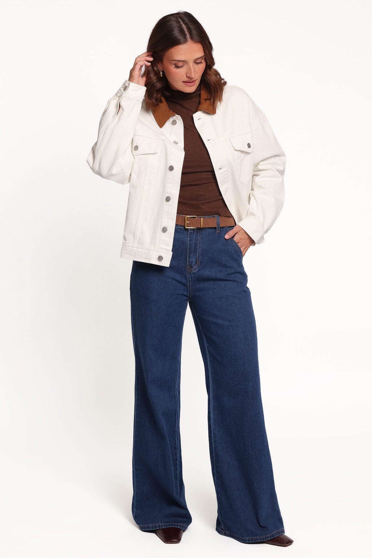 Larosa Fildişi Denim Ceket