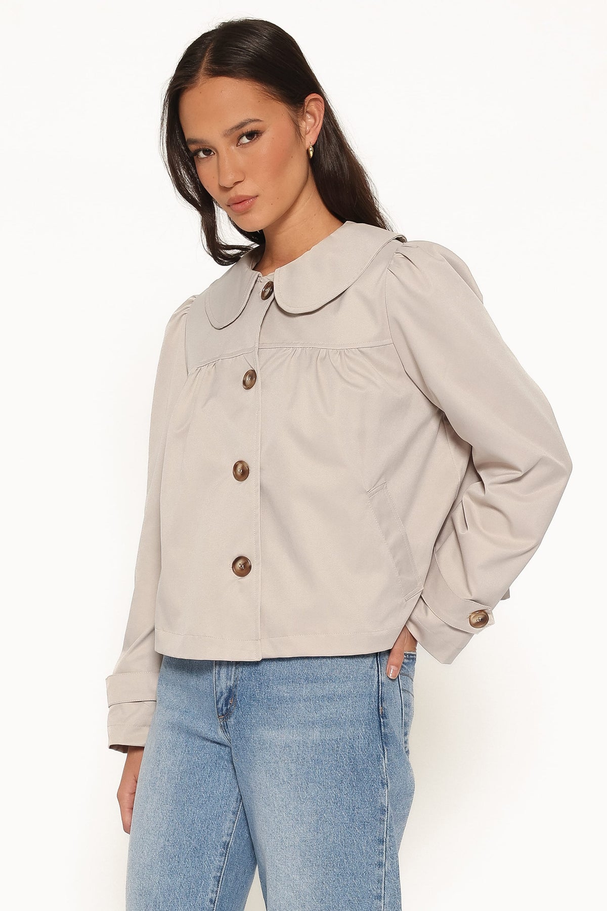 Tallara Bej Trençkot Ceket