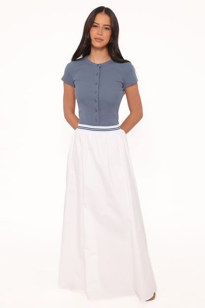 Christine Beyaz Maxi Etek