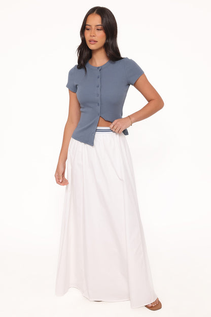 Christine Beyaz Maxi Etek