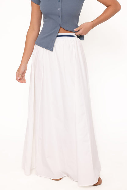 Christine Beyaz Maxi Etek