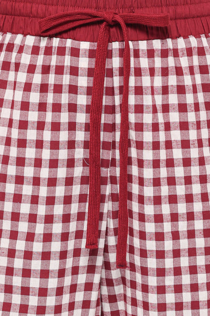 Lawson Bordo Pötikareli Eşofman Pantolonu