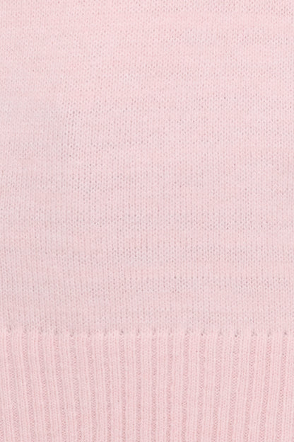 Bels Pembe Kısa Kollu Polo Yaka Kazak