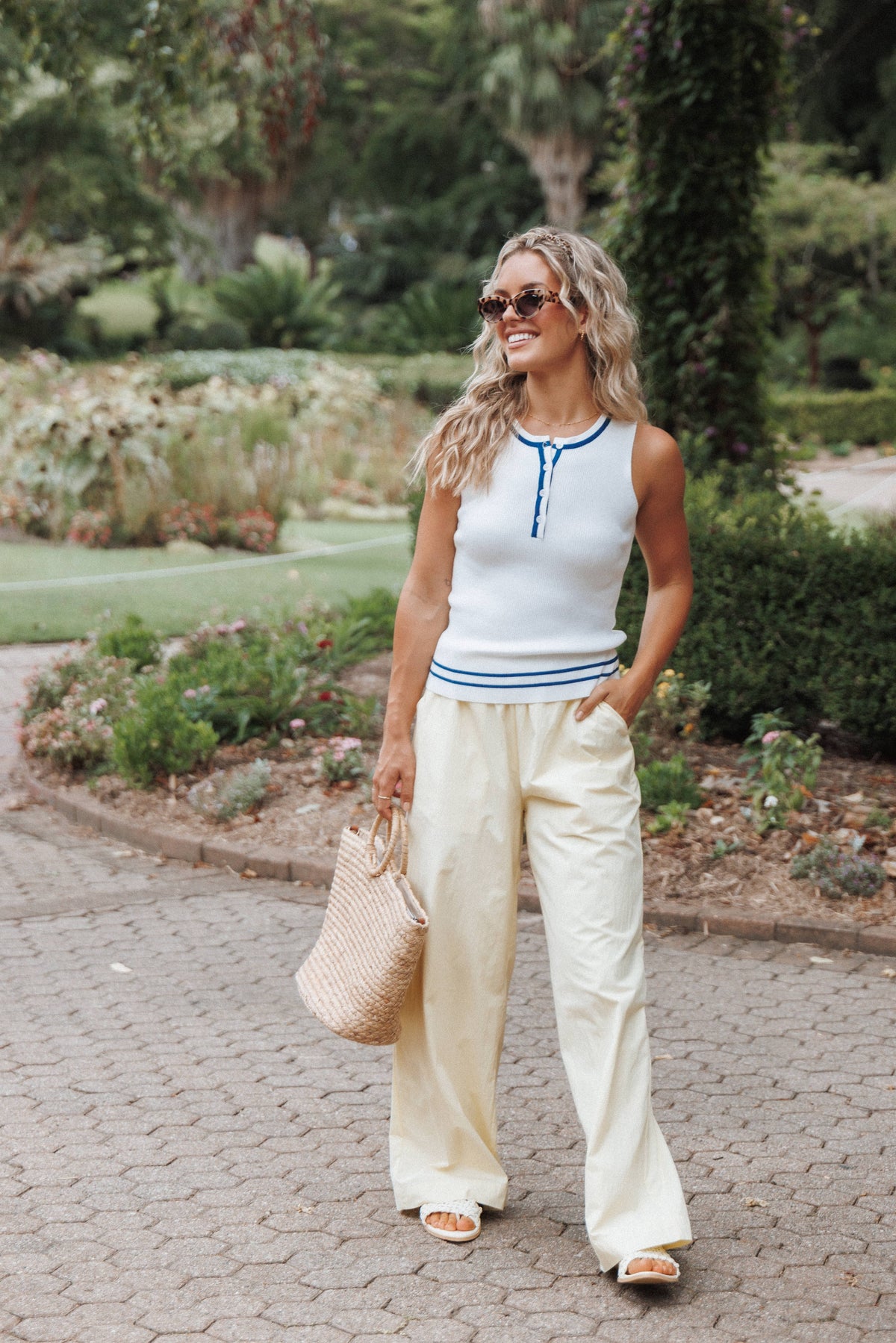 Marion Beyaz Henley Yakalı Triko Atlet